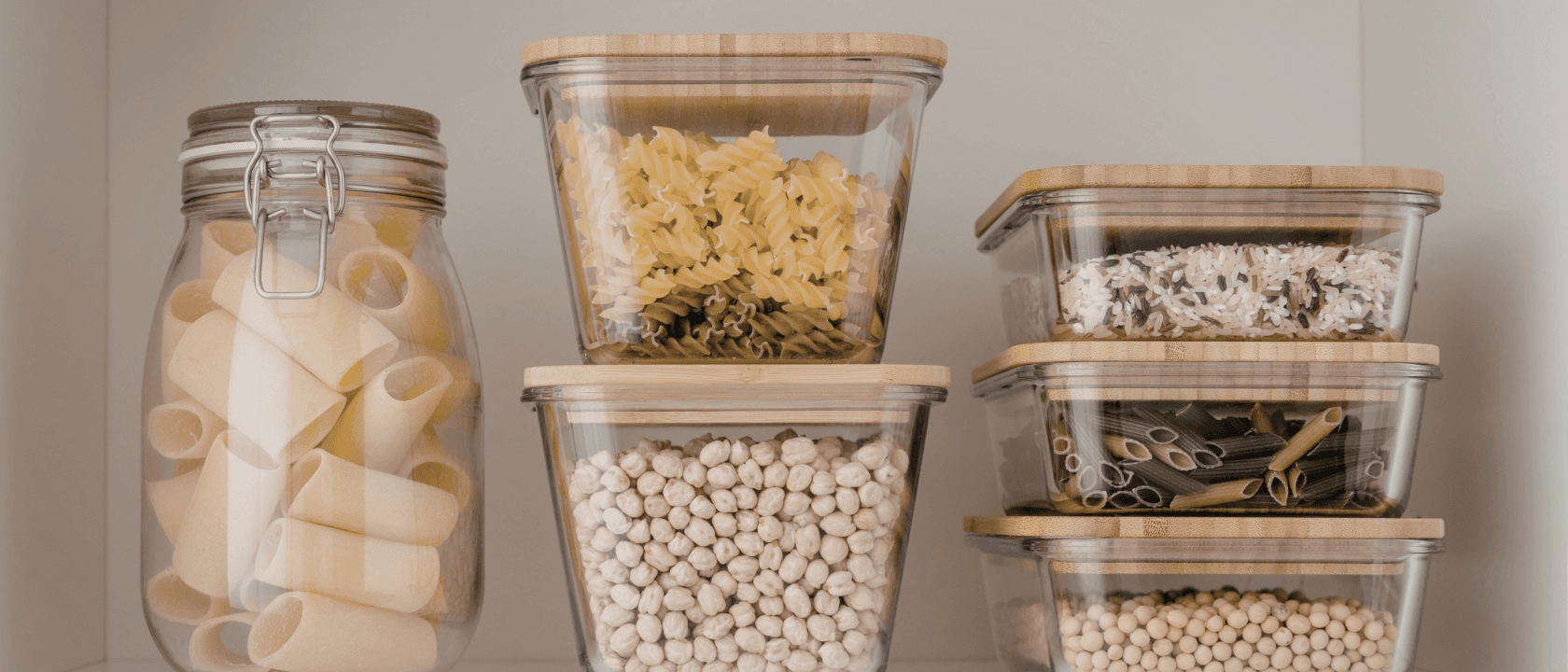 Pantry Storage & Organization Containers - Airtight containers for organizing dry goods and keeping your pantry fresh.