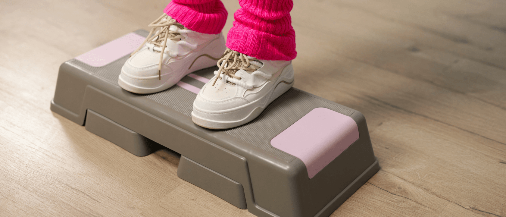 Step Platform - Adjustable-height platforms for step aerobics, plyometrics, and bench work.