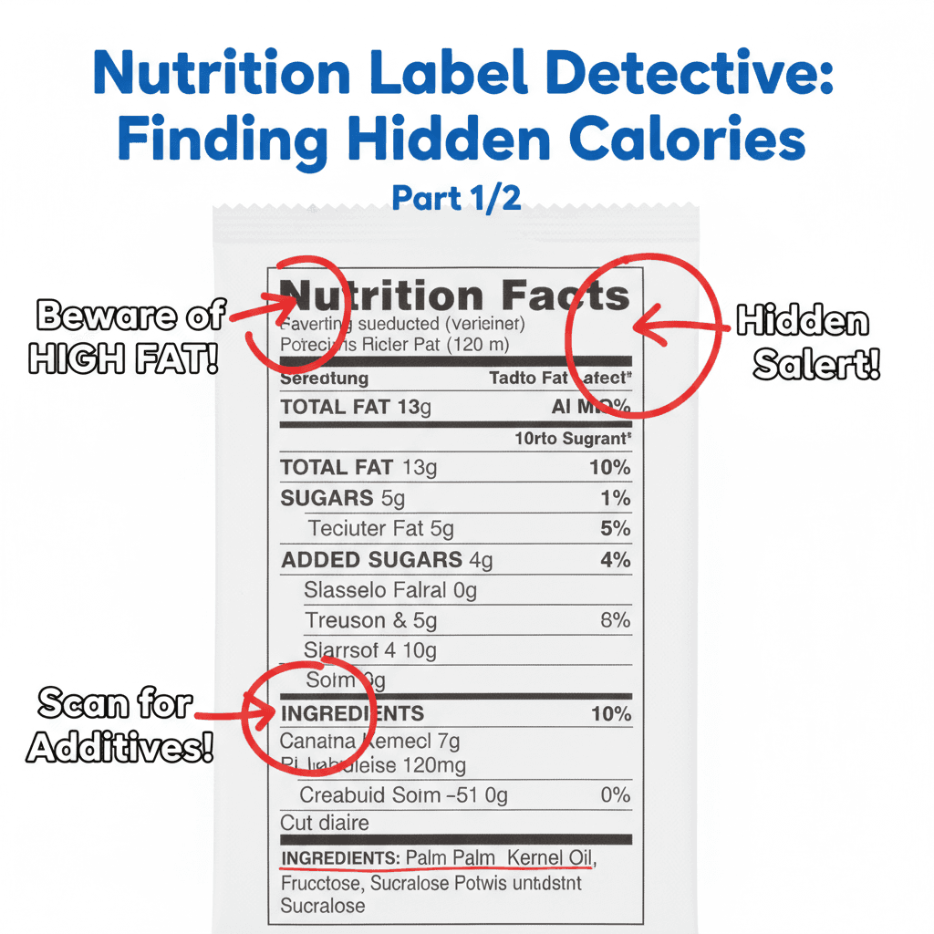 Protein bar label example