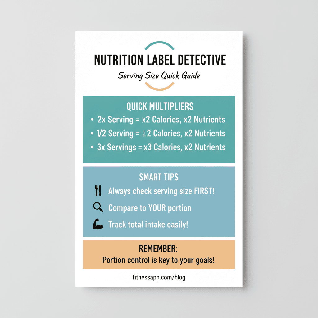 Downloadable serving size reference card