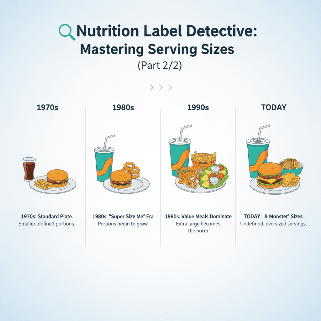 Restaurant portion inflation timeline