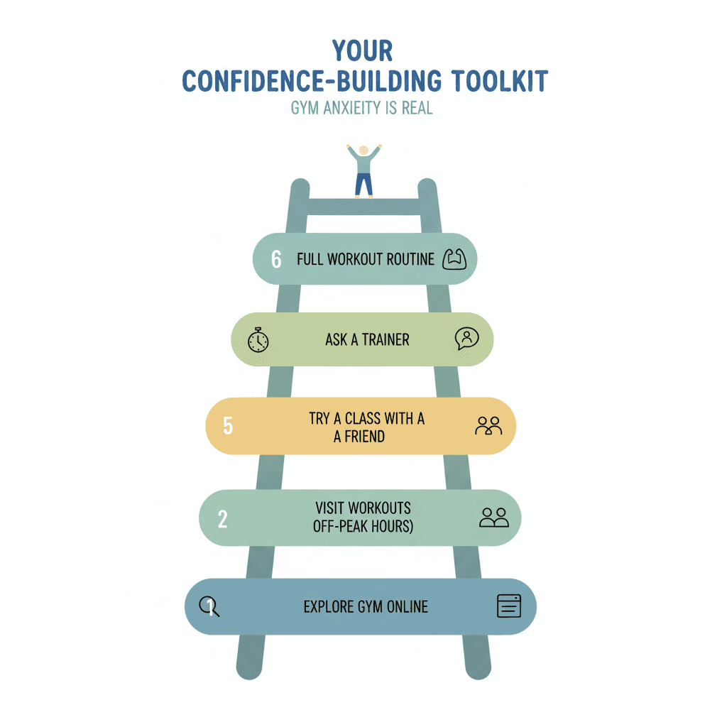 Progression chart showing comfort zones expanding